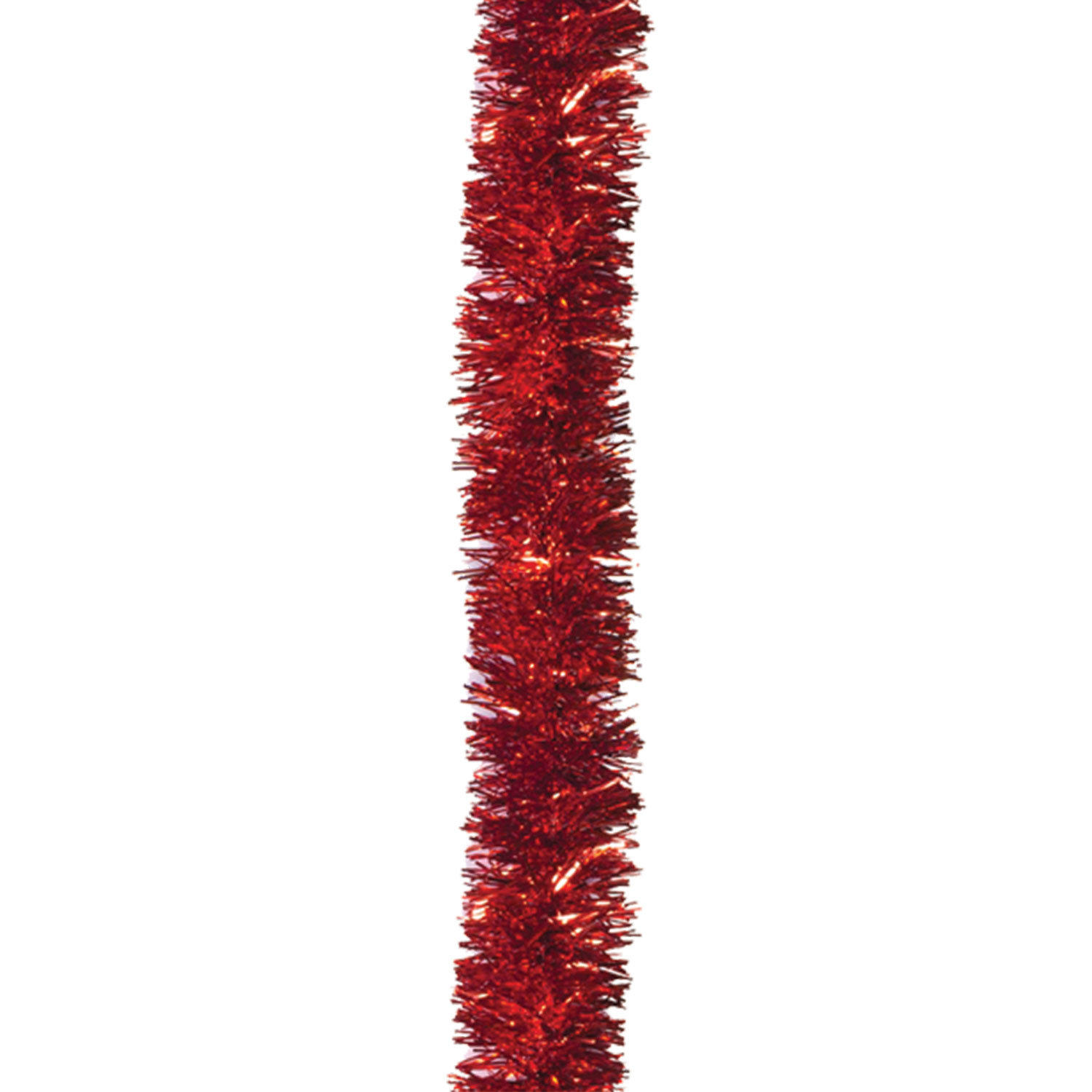 Мишура 1 штука, диаметр 50 мм, длина 2 м, красная, 4-180-5